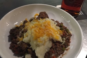 Dinner at Wasatch Brew Pub, Park City, Utah, and the cold food Dinner at Wasatch Brew Pub, Park City, Utah, and the cold food